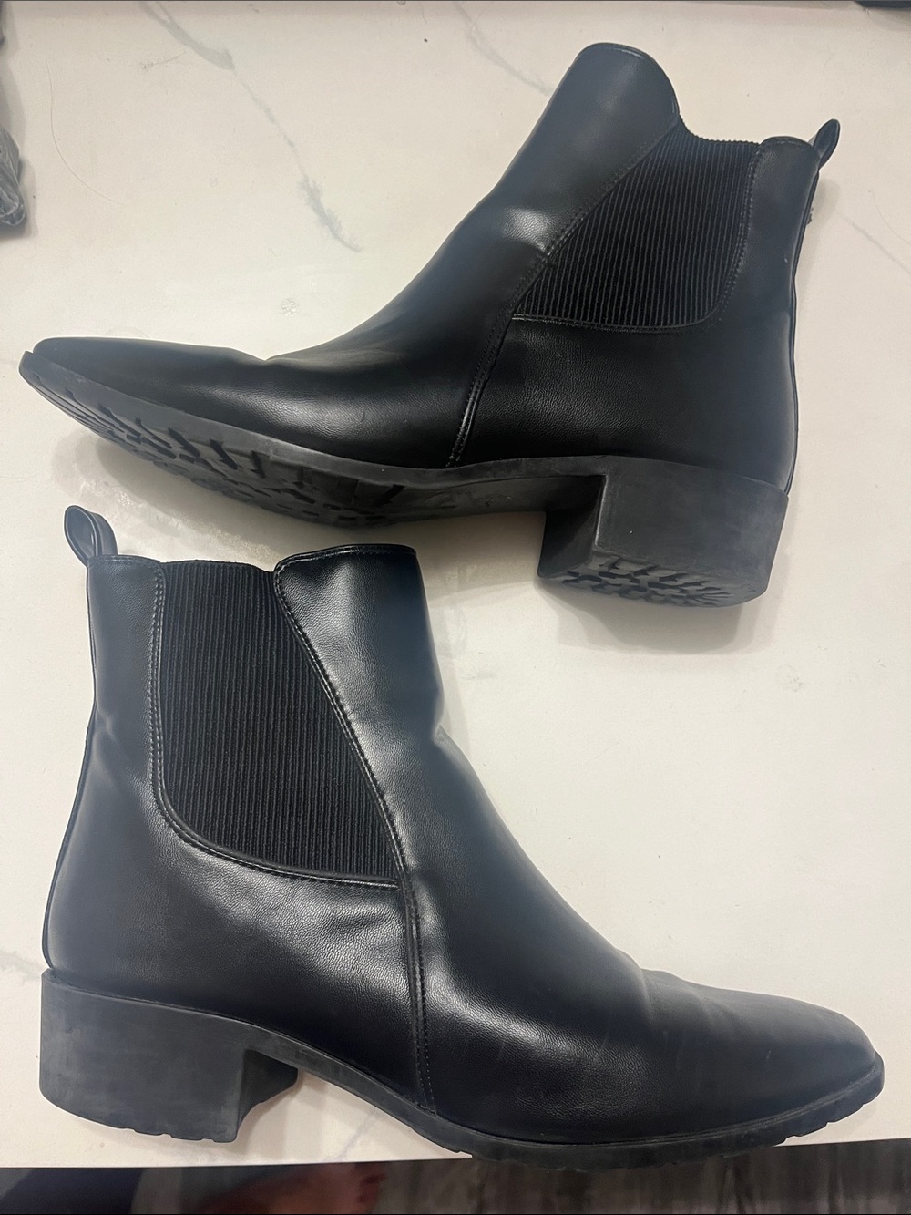 Anne Klein low heel comfy Zip Ankle Boots sz 10